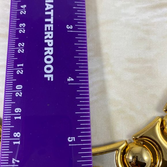 Vintage two tone metal Panther Big Cat Necklace - Picture 6 of 7